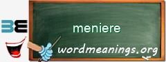 WordMeaning blackboard for meniere